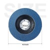 10pcs 4-1/2"x7/8" Zirconia Flap Disc Grinding Wheels Angle Grinder 40