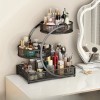 3 Tier Makeup Organizer Storage Retro Cosmetic Display Case Perfume