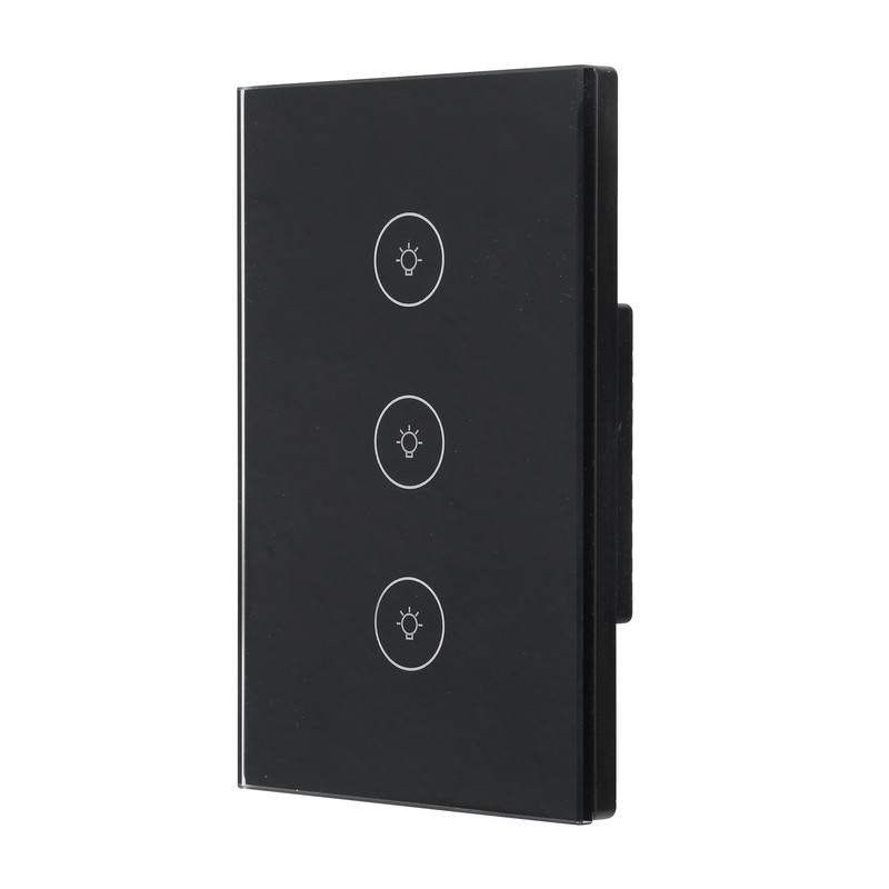 3 Gang Smart WiFi Light Switch Panel Touchable Wireless APP