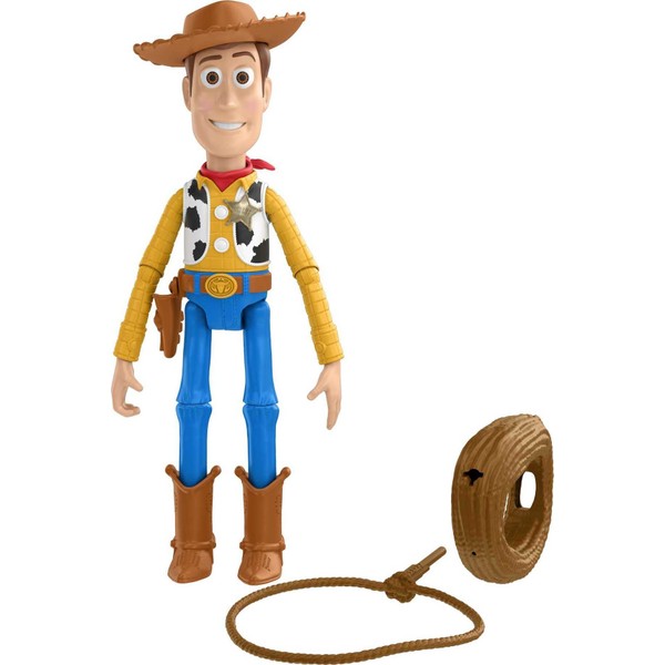 Mattel Pixar Story Toys, Launching Lasso Woody Action Figure, Collectible Gifts for Kids