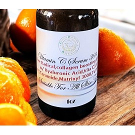 Vitamin C 30% Powerful Serum, Turmeric, Ceramide, matrixyl 3000, B3 1oz