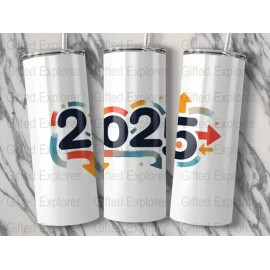 Unbranded Happy New Year 2025 Graduation Senior  20oz Tumbler Insulated Travel Cup mug