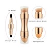 4 in 1 Makeup Brush Soft Bristles Elastic Sponge Head