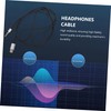 KICHOUSE Noise-Cancelling -c Headphone Cable Audio Wire for Headphones Professional