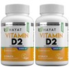 HAYAT Vitamins Vegan Natural Vitamin D 2400 IU, D2, Certified