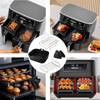 Heißluftfritteuse Zubehör 18-Teiliges Airfryer Zubehör für Ninja Foodi Max Dual