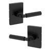 Kwikset Mirada Reeded Interior Privacy Door Handle with Lock, Handle