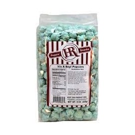 Baby Shower Popcorn-Gender Reveal Party-Blue Popcorn - It's A Boy Blue Popcorn - One 7 oz Bag | 4 Pack | HR Poppin' Snacks - Made in USA - Nebraska Popcorn - Delicious Fresh Popcorn - Gourmet Popcorn