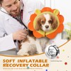 IEUUMLER Inflatable Recovery Dog Collar, Protective Donut Cone, Adjustable Soft