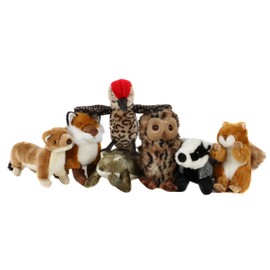 Forest friends Animal Instincts Plush Squeaky Dog Toy Soft Comfort Puppy Toy Sally Stoat - Large