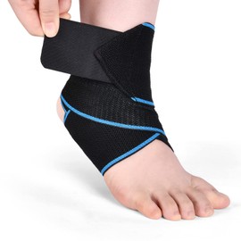 ACWOO Ankle Brace, 1 Piece Adjustable Bandage Ankle, Sports Protect Ankle Brace, High Elastic Ankle Support for Football, Running, Cycling, Right and Left Bandage