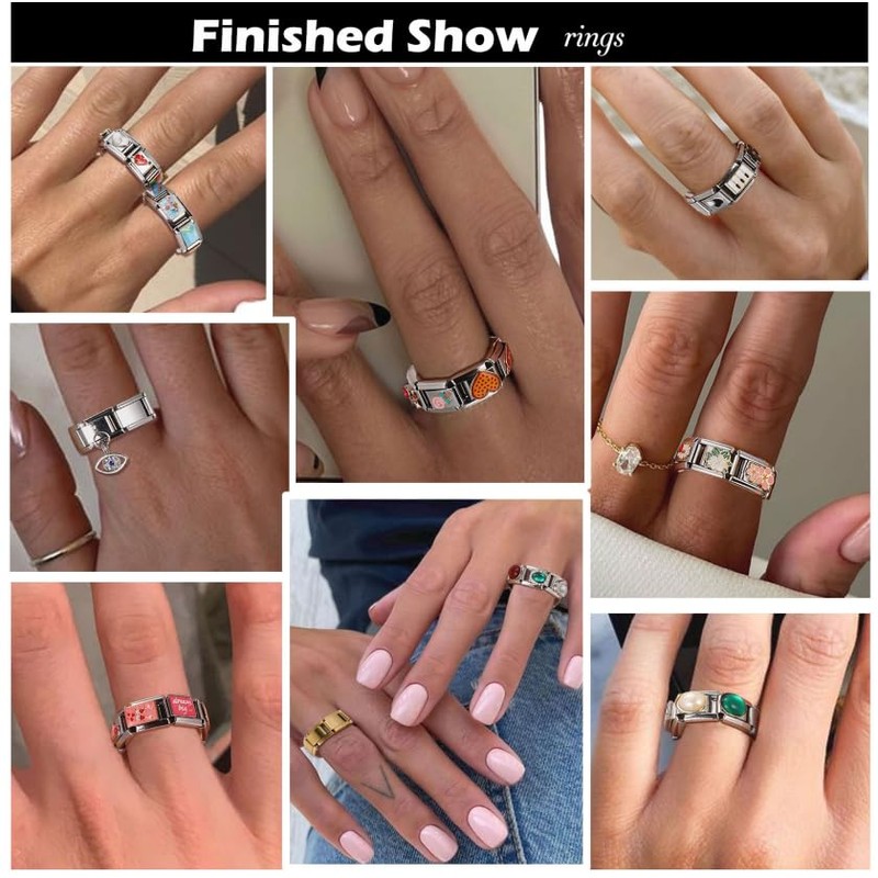 papasgix - Juego de 23 pulseras italianas de oro y