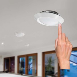 Juno Lighting 4RLS 07LM 30K 90CRI 120 FRPC WH 4 inch 10W Led Surface Mount, 120V, 65W Equivalent, 3000K, Gen 1