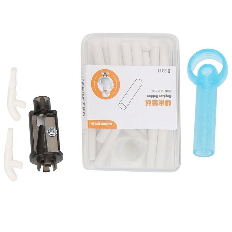 Pencil Sharpene Electric Blue Small Portable Stationery Set for Clean