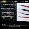 Figpade 4PCS Motorcycle Load Resistors LED Turn Signal,LED Resistor Turn