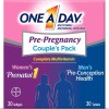 One A Day Pre-Pregnancy Couple's Pack Multivitamin, Prenatal Vitamins, 30+30
