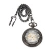 Mechanical Pocket Watch Vintage Double Case Watch Hand Wind Skeleton