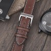 Berfine Soft Cowhide Leather Watch Strap, Quick Release Leather Watch