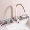 Silicone Faucet Splash Guard, Sink Drying Mat for Kitchen Bathroom,