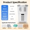 2 Tier Laundry Basket with Wheels & Handle, White Laundry