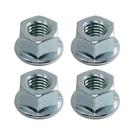 Tuckaner 503220001 Chain Saw Bar Nut Fit Fits HU Rancher Saw, (New 4 Pcs) Bar Nuts Compatible with Poulan Craftsman HU 450 455 460 Rancher, Echo ES300 CS490, Replace 531300382 530015917, Silver