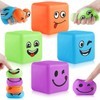 Mini Smile Face Stress Ball for Kid 4 Pack, Funny
