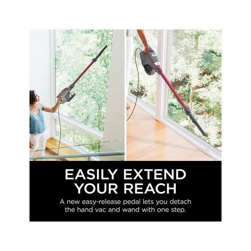 SHARK HV370 Rocket Pro Corded Stick Vacuum, Comet Red (Renewed)