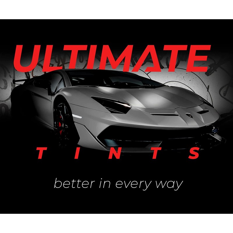 VViViD+ Ultimate Headlight Taillight Tint Vinyl Wrap (Dark Smoke, 12"