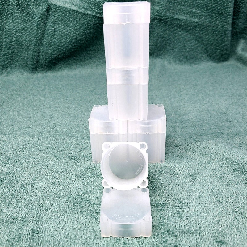 Numis 5 Pack Numis Square Coin Tubes Half Dollar size