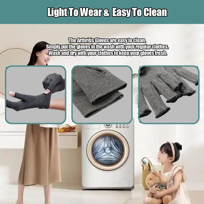 Canlaten·U Bamboo Compression Arthritis Gloves for Men & Women -