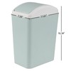 Sadstory 4.5 Gallon Plastic Swing Lid Trash Can, Slim Plastic