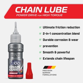 Formula 100 eBike Chain Lube – Lubricant for Electric Bikes – Durable Corrosion & Wear Protection, Friction Reduction, Race Day Blend – 50ml (1.69 oz)