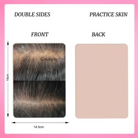 3PCS/Pack Scalp Micropigmentation Practice Skin – Printed SMP Tattoo Training Pad for Hairline Design & Dot Work – Ideal for Beginners & Artists (3PCS Design #3)