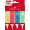 Faber-Castell Textliner 46 Pastel Highlighter Pens - Box of 4, 254624