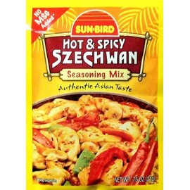 Sun-Bird HOT & SPICY SZECHWAN Asian Seasoning Mix .75oz (12-pack) by Sun Bird