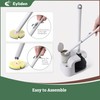 Eyliden Toilet Bowl Wand Kit and Plunger Combo, with 10pcs