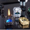 Trench Lighter Cool Steampunk Kerosene Lighter with Blue LED Light,