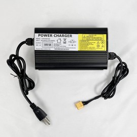 YZPOWER Cargador de salida 84V 4A cargador XT60 Conector de alimentación para el cuidado de la salud botella de batería de litio 72v