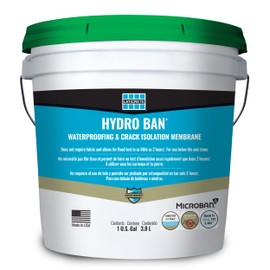 LATICRETE Hydro BAN® Easy to Apply Anti-Fracture Liquid Waterproofing and Crack Insulation Membrane, 1 Gallon Pail