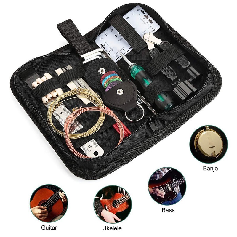 Guitar Repairing Tools Kit Guitars Maintenance Tool Kits with Strings