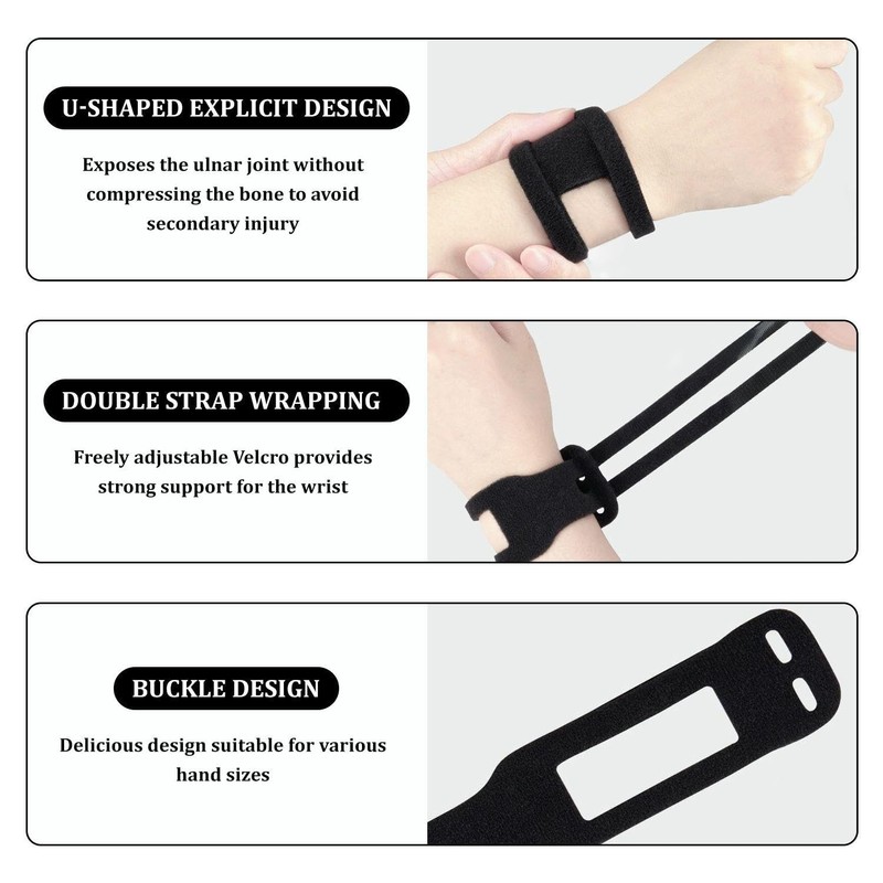 Pack of 2 Anti-Injury Wrist Support, Adjustable Wrist Support, Sports