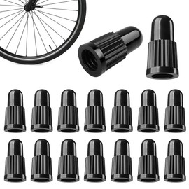 FOMGIIN Pack of 20 Bicycle Valve Caps, French Valve Caps, Tyre Valve Dust Caps, Air Valve Caps, Bicycle Tyre Valve Caps, Dust Cap Bicycle Valve for Presta Road Bike, Black