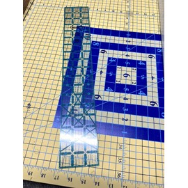 Omnigrid Omnigrip By Omnigrid 3" x 18" Ruler, New/Sealed :  Angles Incl. + 3X3 On Top End