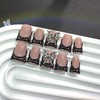 10 Pcs Handmade Press on Nails Medium Square Fake Nails