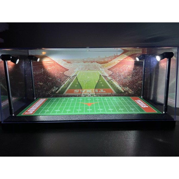 Unbranded Texas Longhorns Custom 2 Mini Helmet display case with