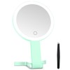 MIYADIVA Lighted Makeup Mirror, 30X Magnifying Mirror with Light, Hanging