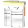 2 Packs 50-Set Receipt Pad, Carbon Duplicate Copy Sales Receipt