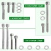 WEICHENGXIN 400EX Engine Stainless Steel Bolt Screw Kit for Sportrax