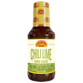 Country Bob's Chili Lime Wing Sauce – Another Original – Zesty & Spicy Flavor – Made with Pure Ingredients in Small Batches – Ideal for Wing Lovers – Enhance Your Homestyle Cooking – 18 oz