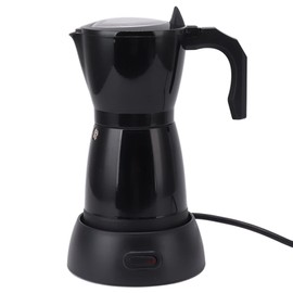 Asixxsix Electric Espresso Maker, 300ML 6 Cup mocha Pot Italian Coffee Maker Portable Cuban Coffee Maker Coffee Percolator, Camping mocha Coffee Pot for mocha Cappuccino Latte, 550W 110V